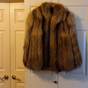 Fabulas Vintage Racoon Fur Jacket sz M